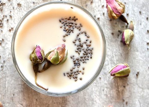 Recette Boisson végétale à la rose