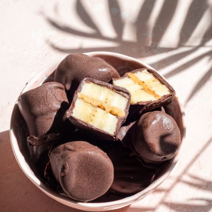 Bouchées chocolat-cacahuètes véganes