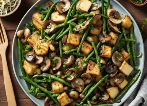 Recette Poêlée forestière végane