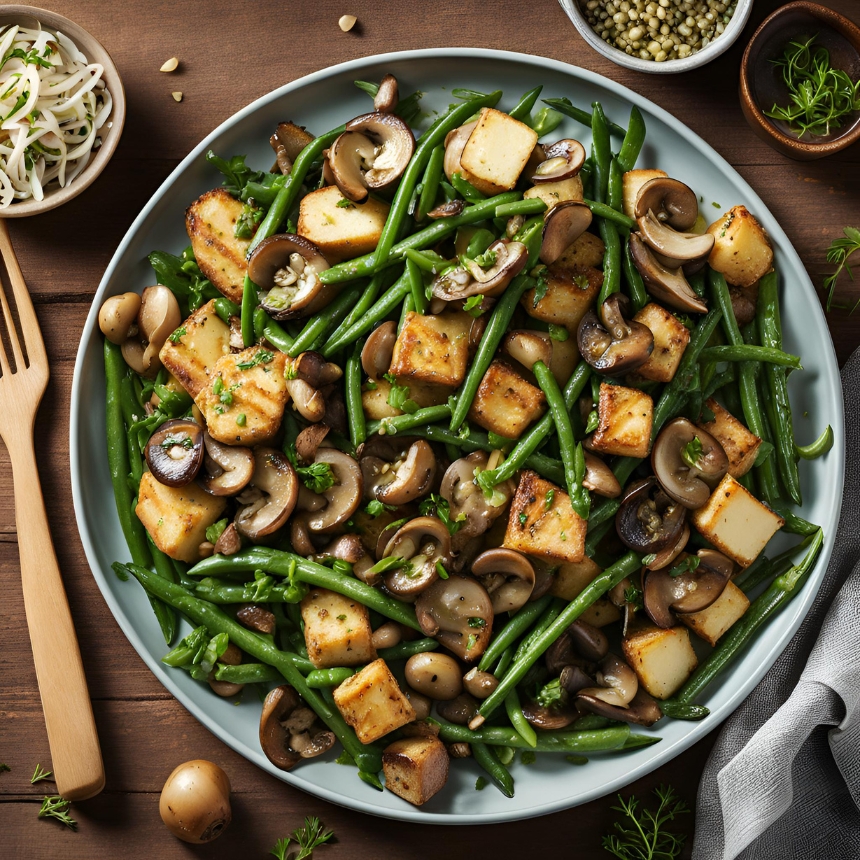 Recette Poêlée forestière végane