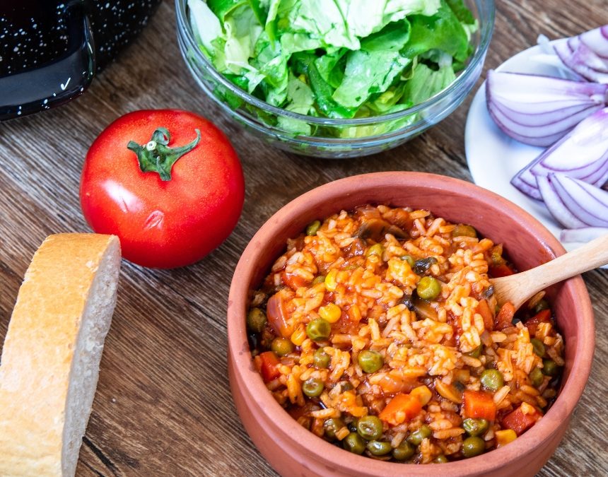 Riz sauté au poireau végétal