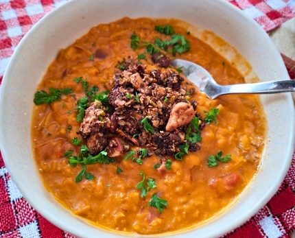 Recette Soupe de lentilles corail