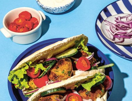 Recette Pain pita falafels et sauce yaourt